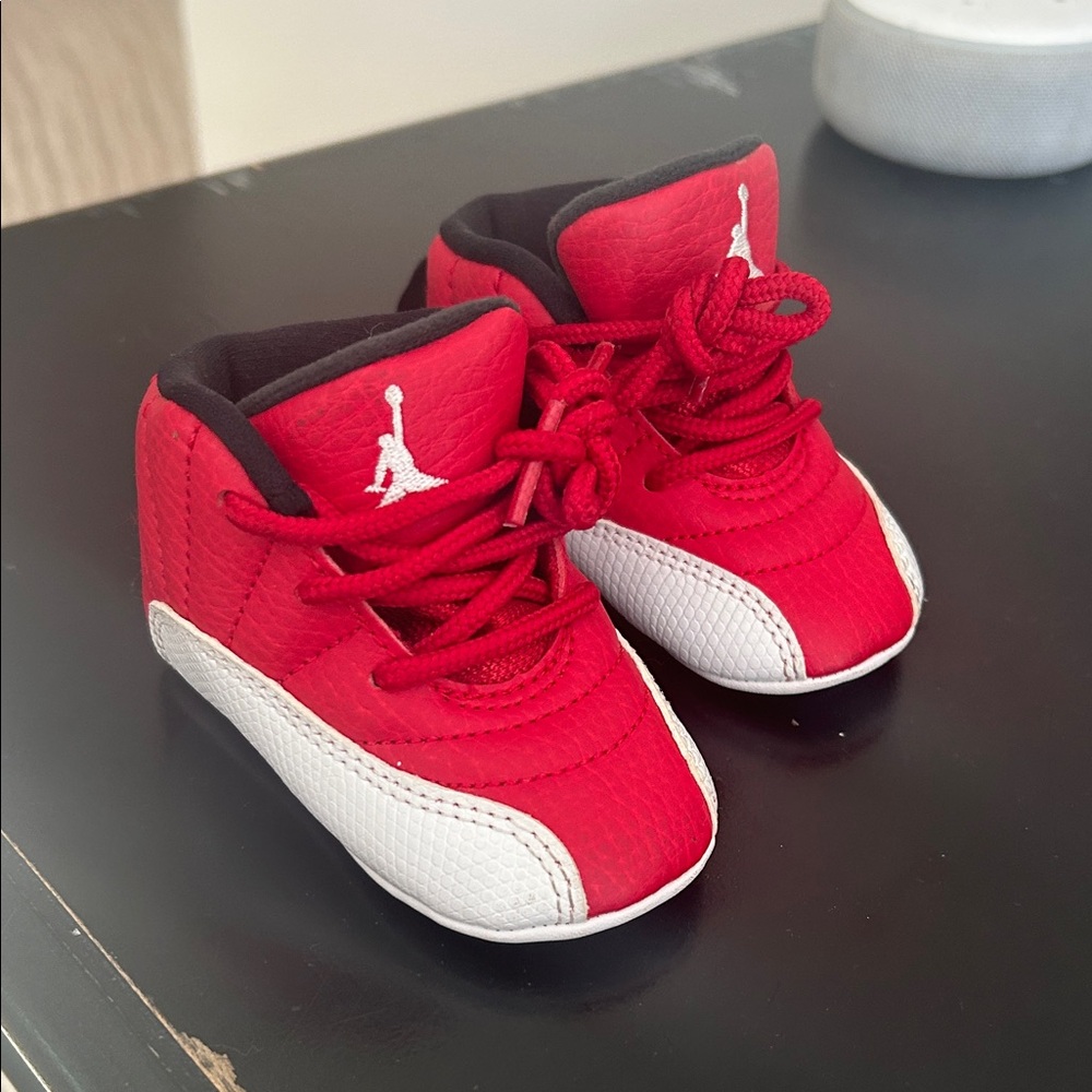 Jordan Infant Red and White Walkers Shoes Baby Kids 2C